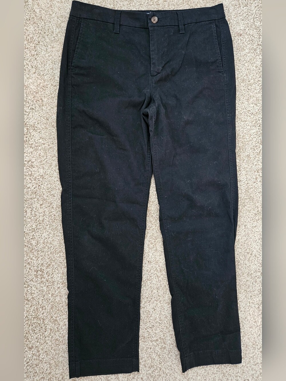 J. Crew Black High-Rise Girlfriend Chino Pants